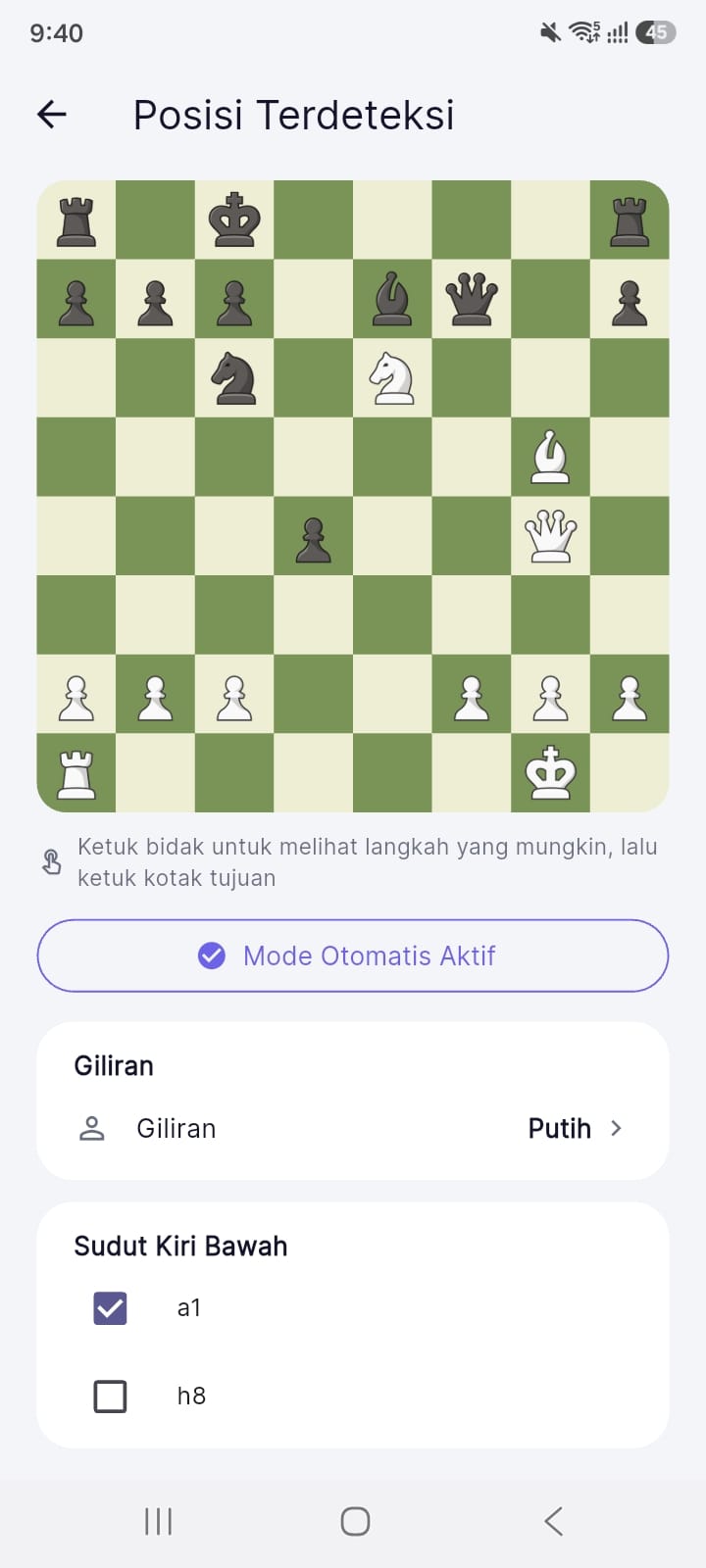 Tangkapan layar Chess Analysis 3