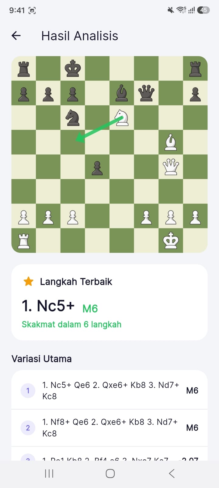 Tangkapan layar Chess Analysis 4